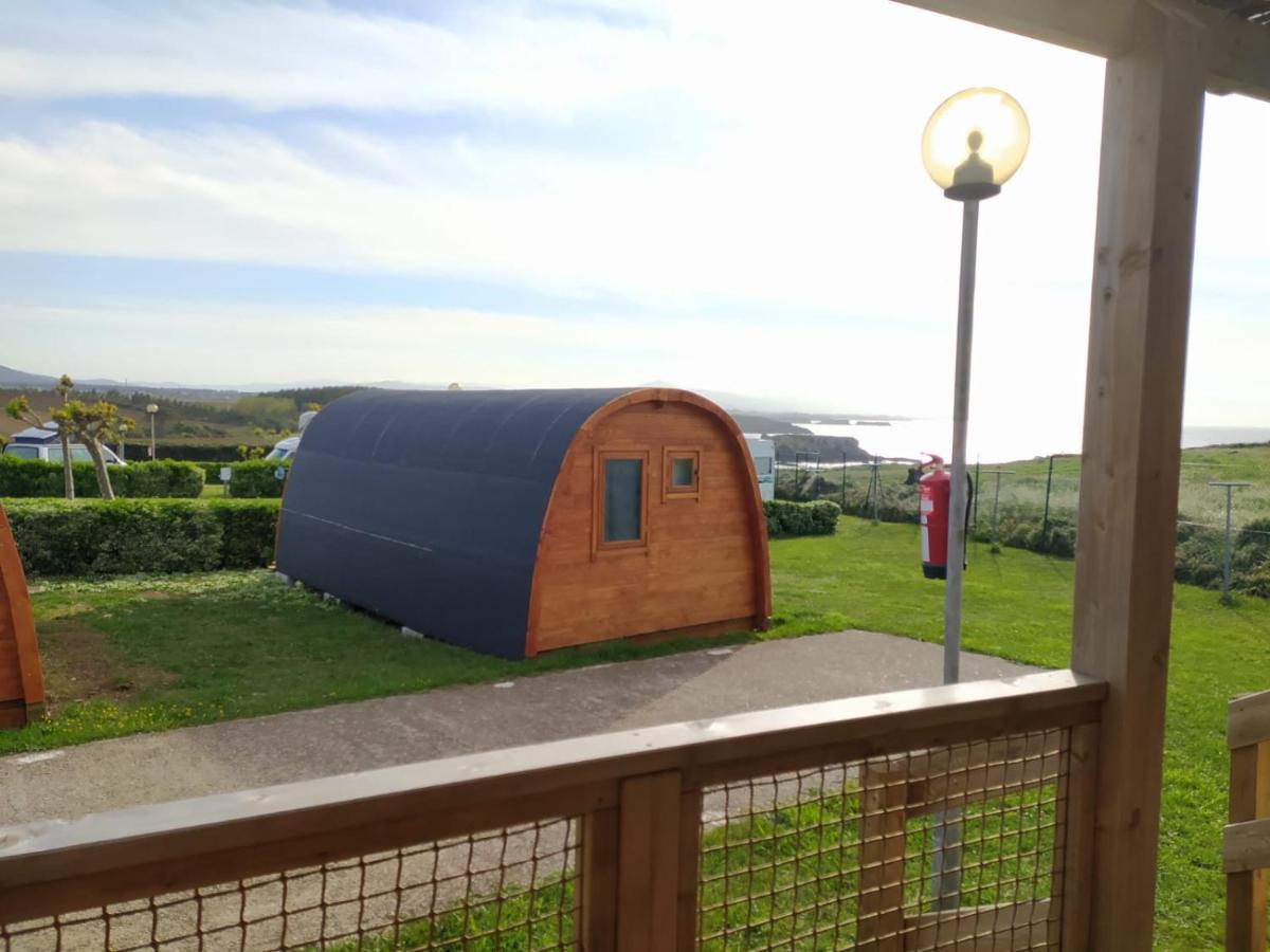 Bungalow 3 Personas - Camping Playa De Tapia Tapia De Casariego Eksteriør bilde